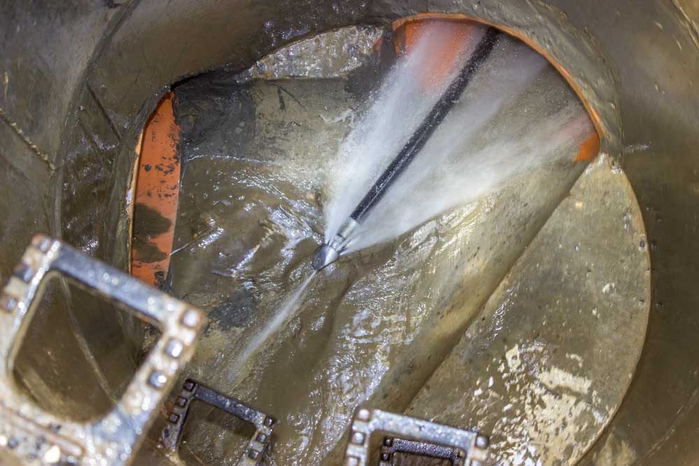A water heater tank with properly installed ductwork