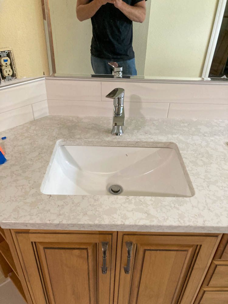 Vanity Cabinet With Sink and Faucet